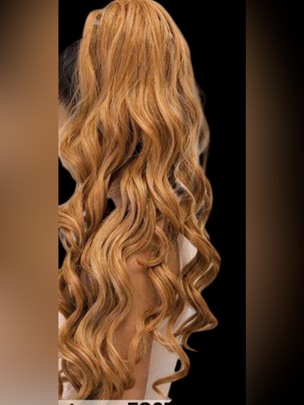 Women’s Ombre Curly Hair Drawstring synthetic ponytail Extension